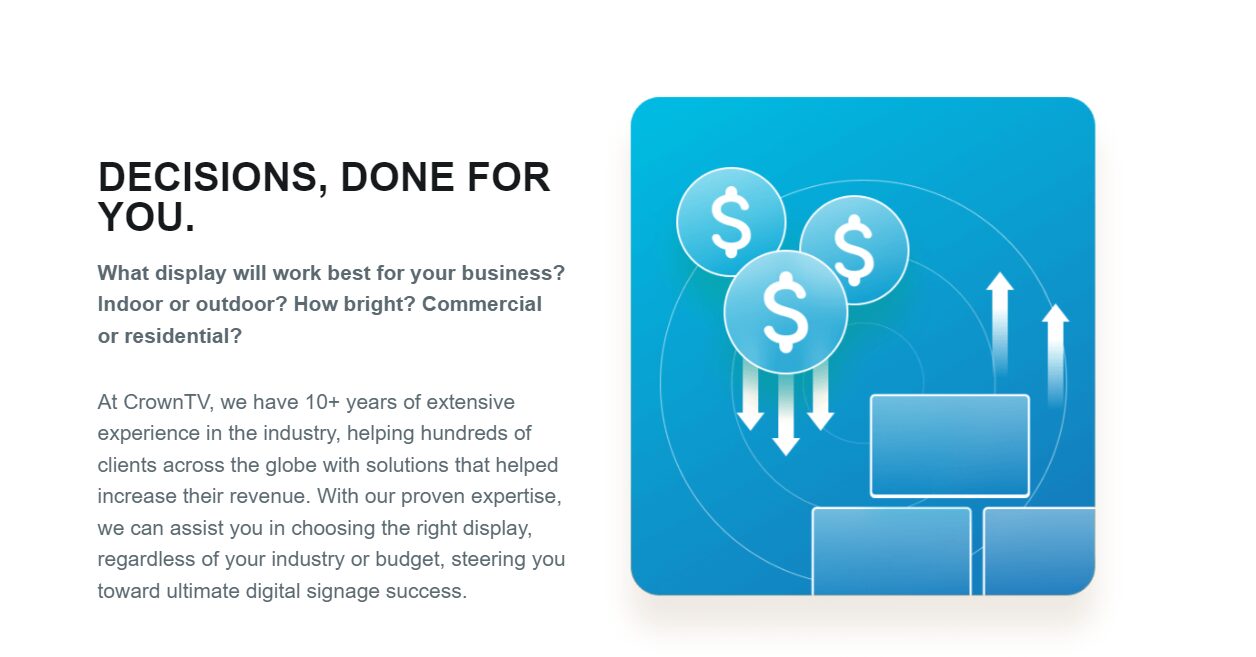 CrownTVs take on how digital signage should be done