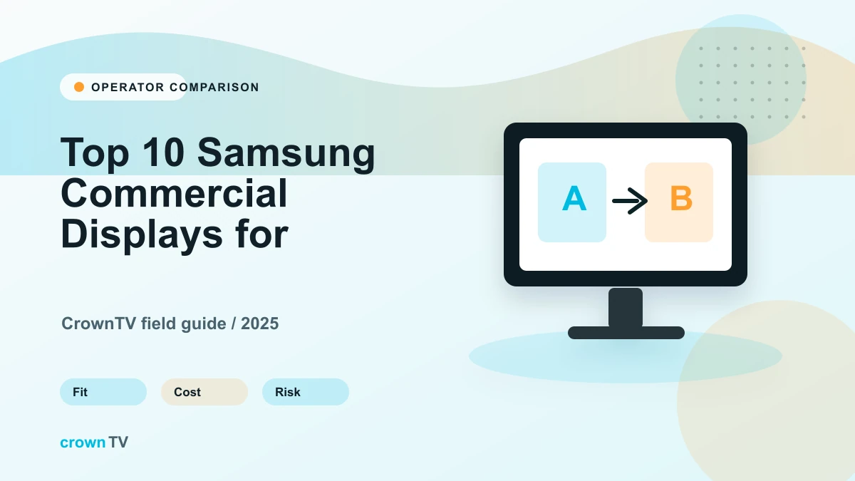 Top 10 Samsung Commercial Displays for Enterprise Digital Signage (2026)