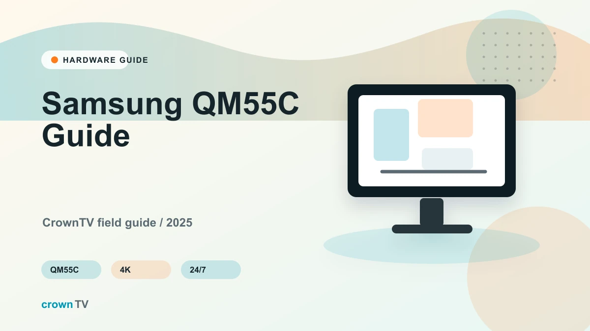 Samsung QM55C: Complete Guide to the 55-inch 4K Commercial Display (2026 Buyer's Guide)