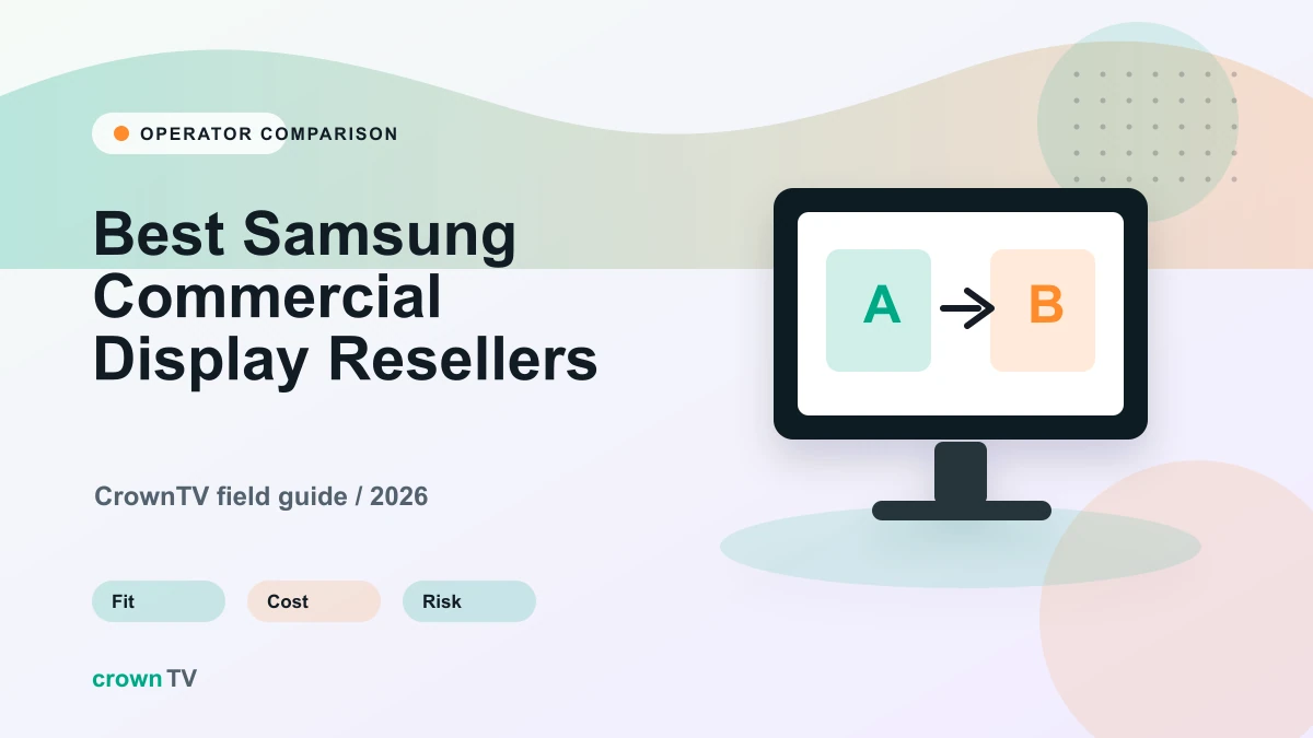 Best Samsung Commercial Display Resellers in the US (2026)