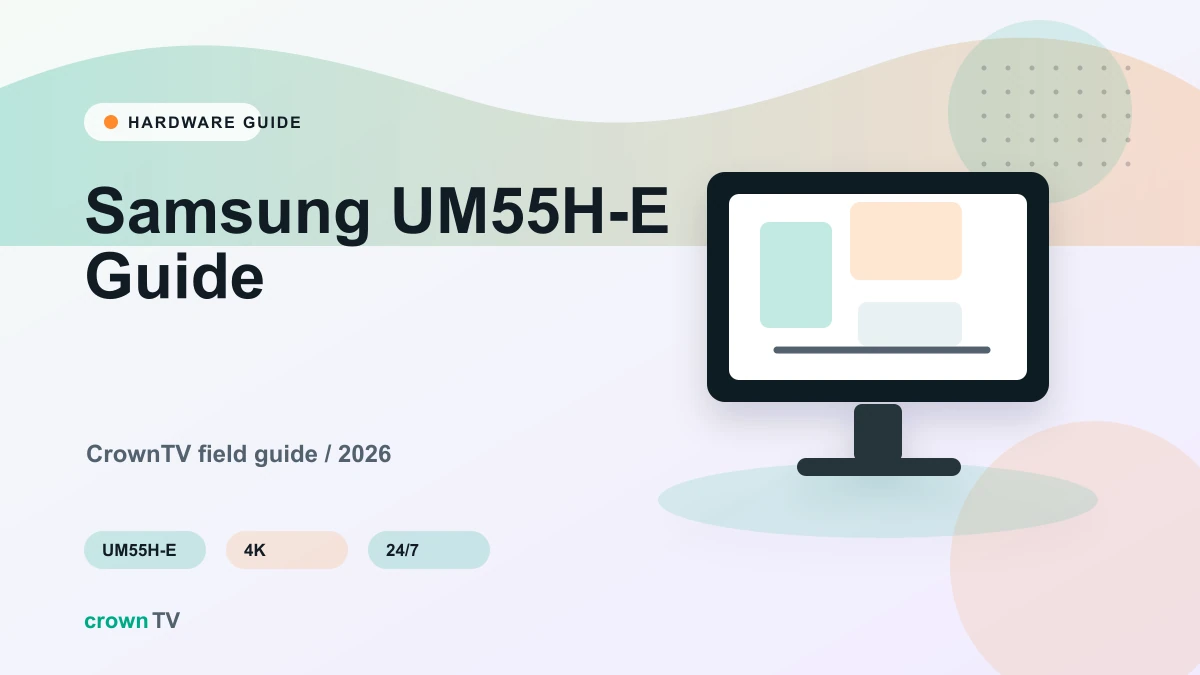 Samsung UM55H-E: Complete Guide to Samsung's 55" Ultra Narrow Bezel Video Wall Display