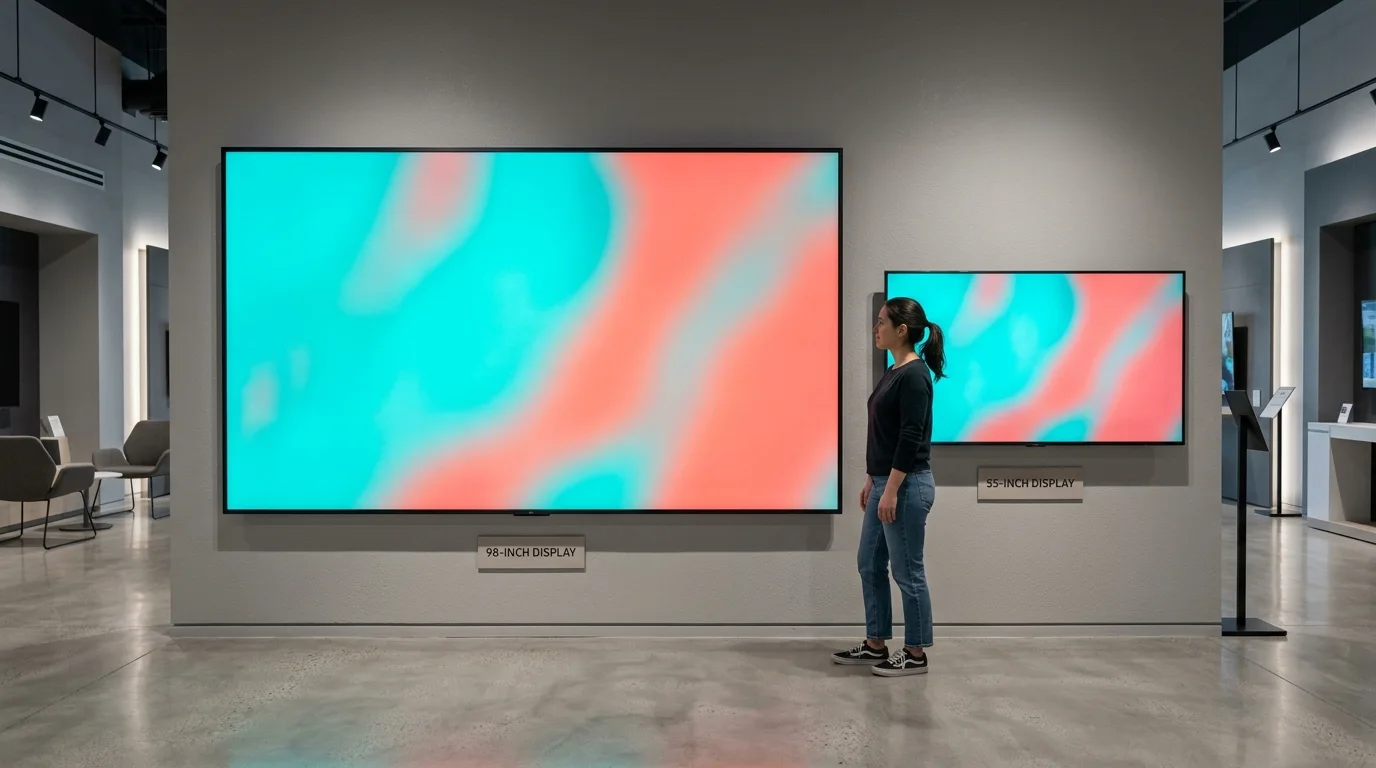 Best 98-Inch TVs in 2026: Sizes, Real Dimensions, and the Commercial Question Nobody Asks