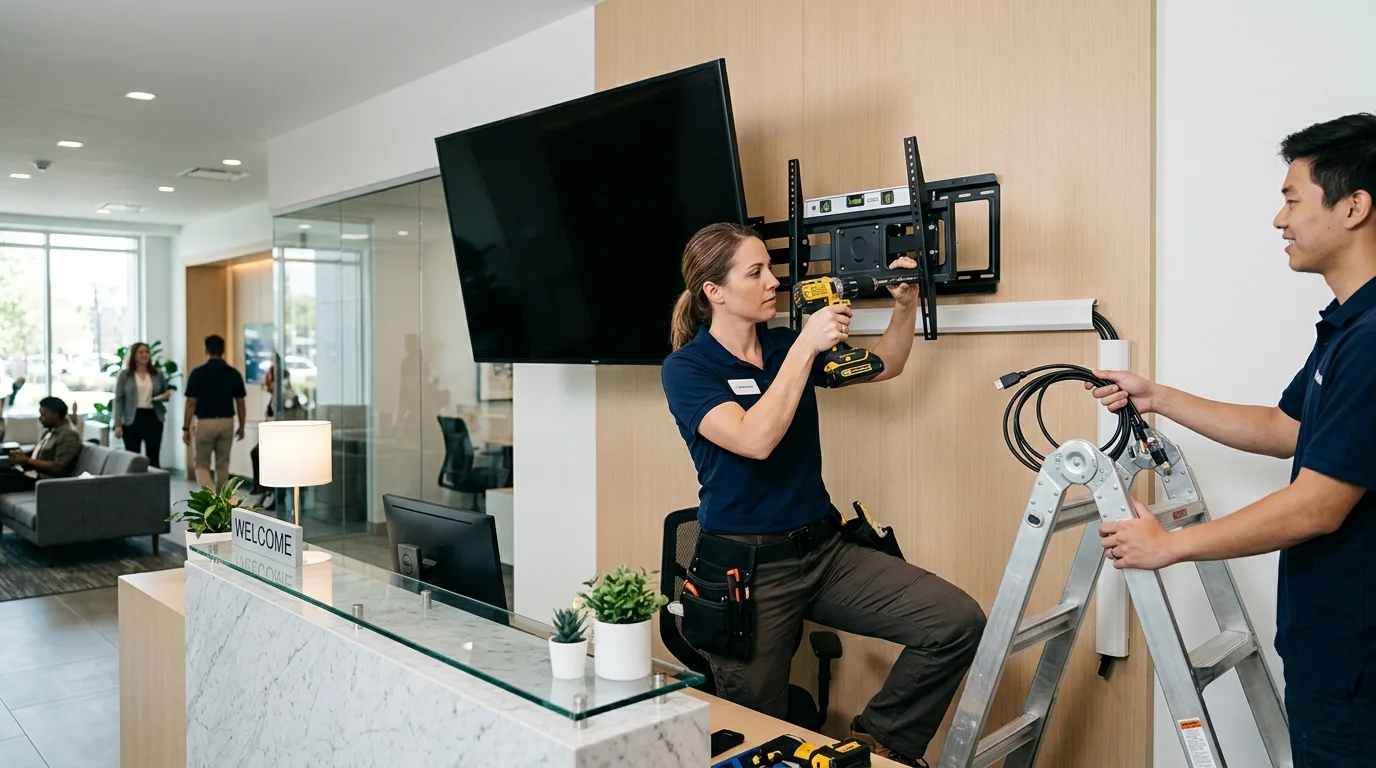 Commercial TV Installation: 2026 Costs + the 10-Step Pro Process