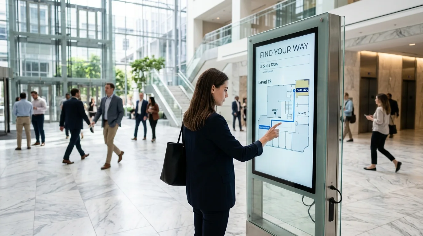 Digital Wayfinding: 9 Systems Compared (Kiosks, Directories, Interactive Maps)