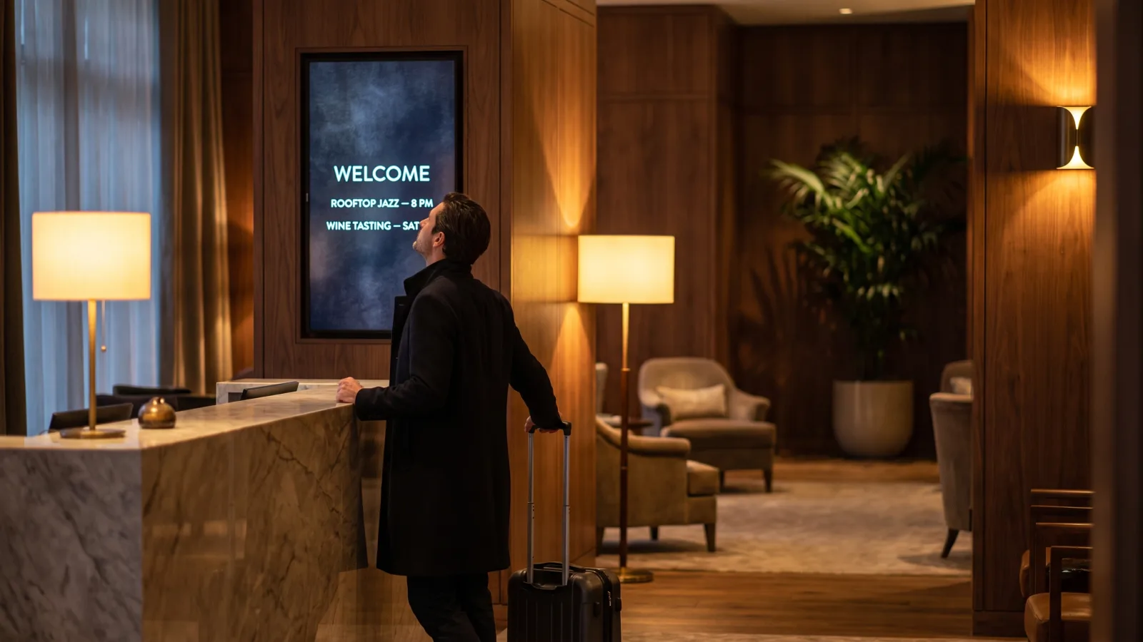 Hotel Digital Signage: The Complete Guide for 2026 (Lobby, Events, Wayfinding)