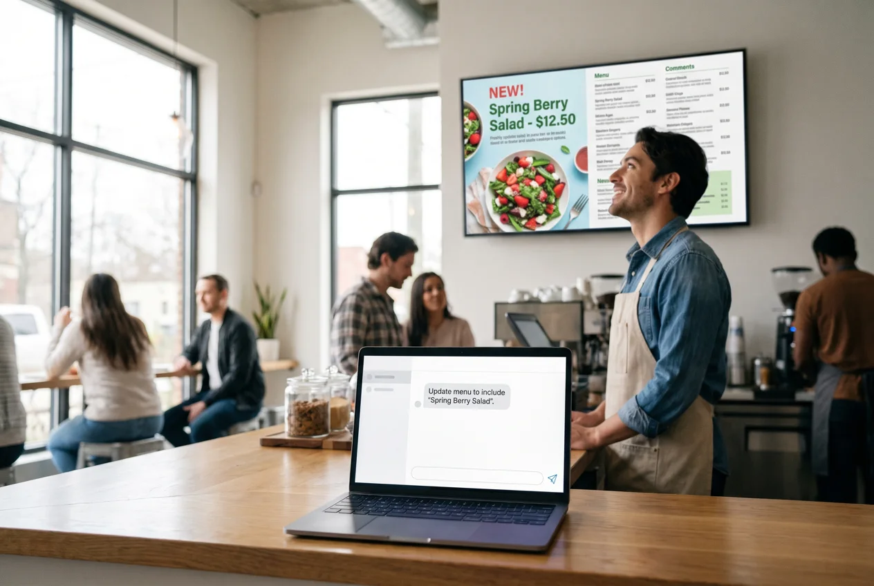 AI Signage: We Connected Our Dashboard to Claude and ChatGPT. Here's What That Actually Means.