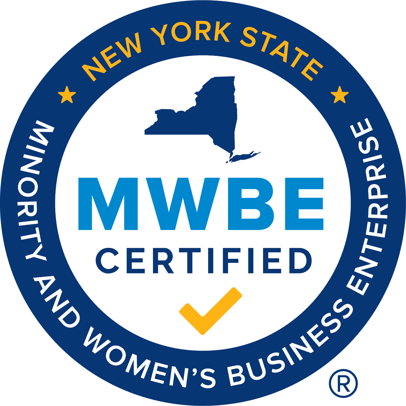 Official New York State MWBE Certified decal