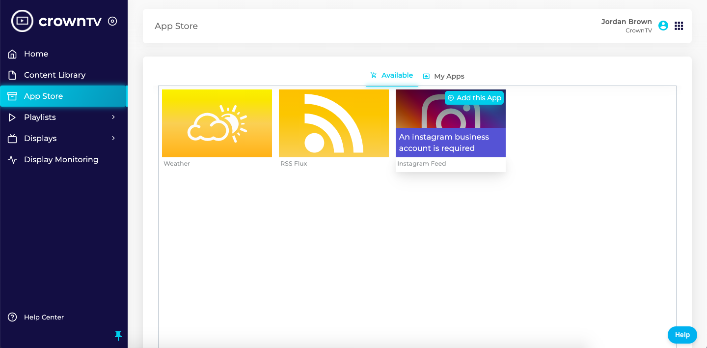 Display an Instagram feed