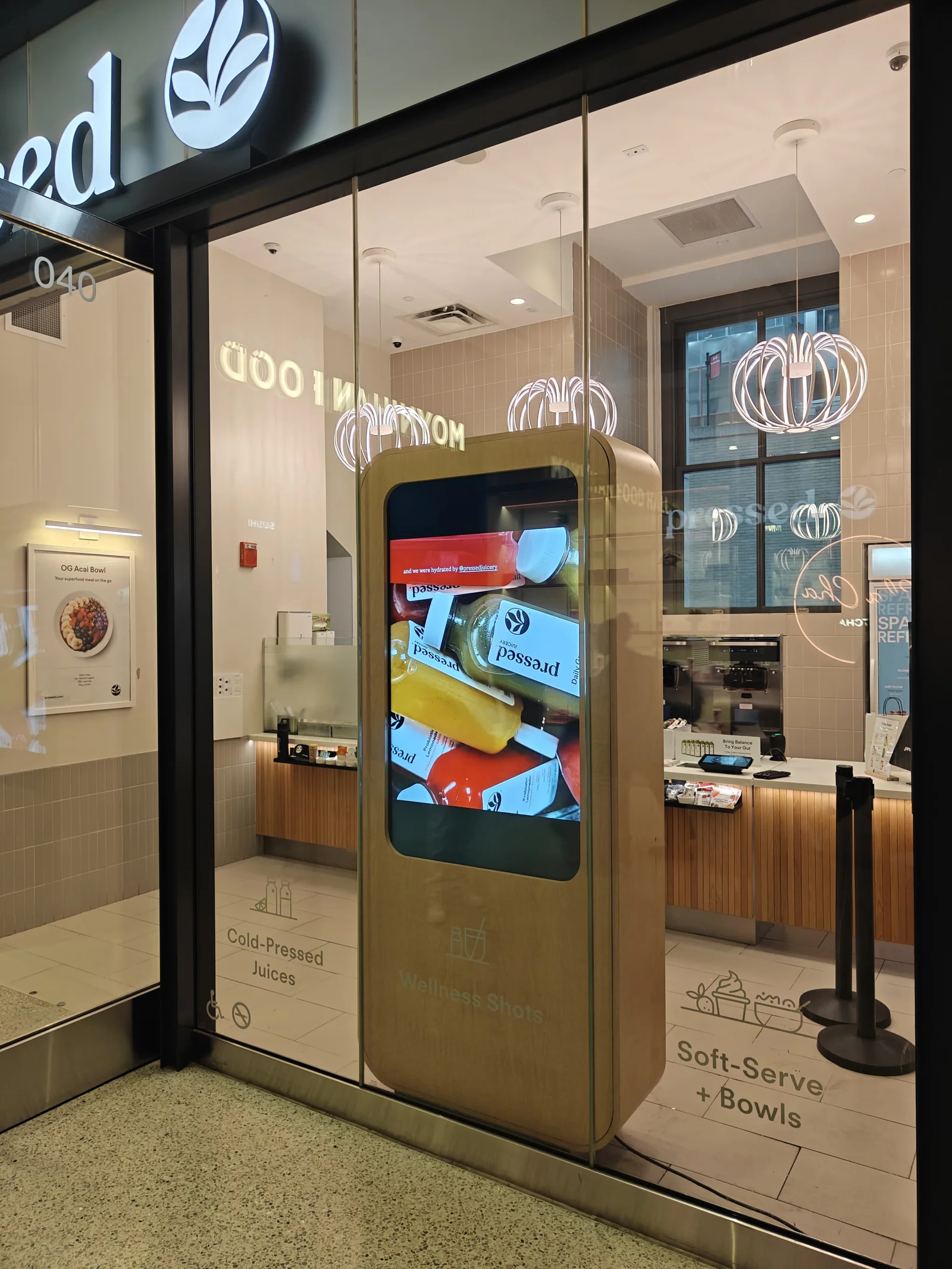 Pressed Juicery — CrownTV install in restaurants & qsr.