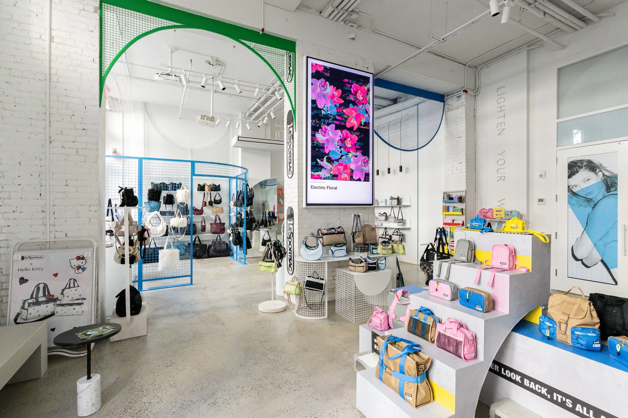 Indoor display reference · LeSportsac SoHo sales floor