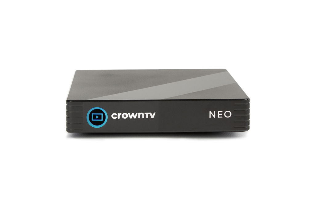 CrownTV digital signage media player — fanless commercial-grade compact device