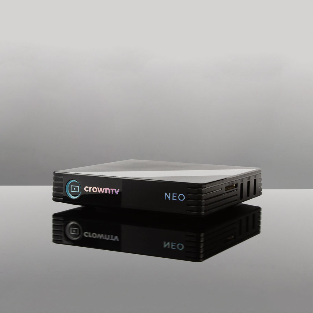 CrownTV media player in operation