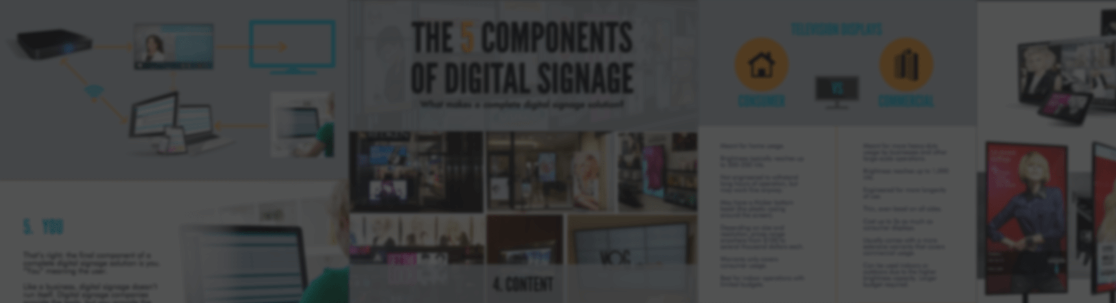 Infographic The 5 Components of Digital Signage CrownTV