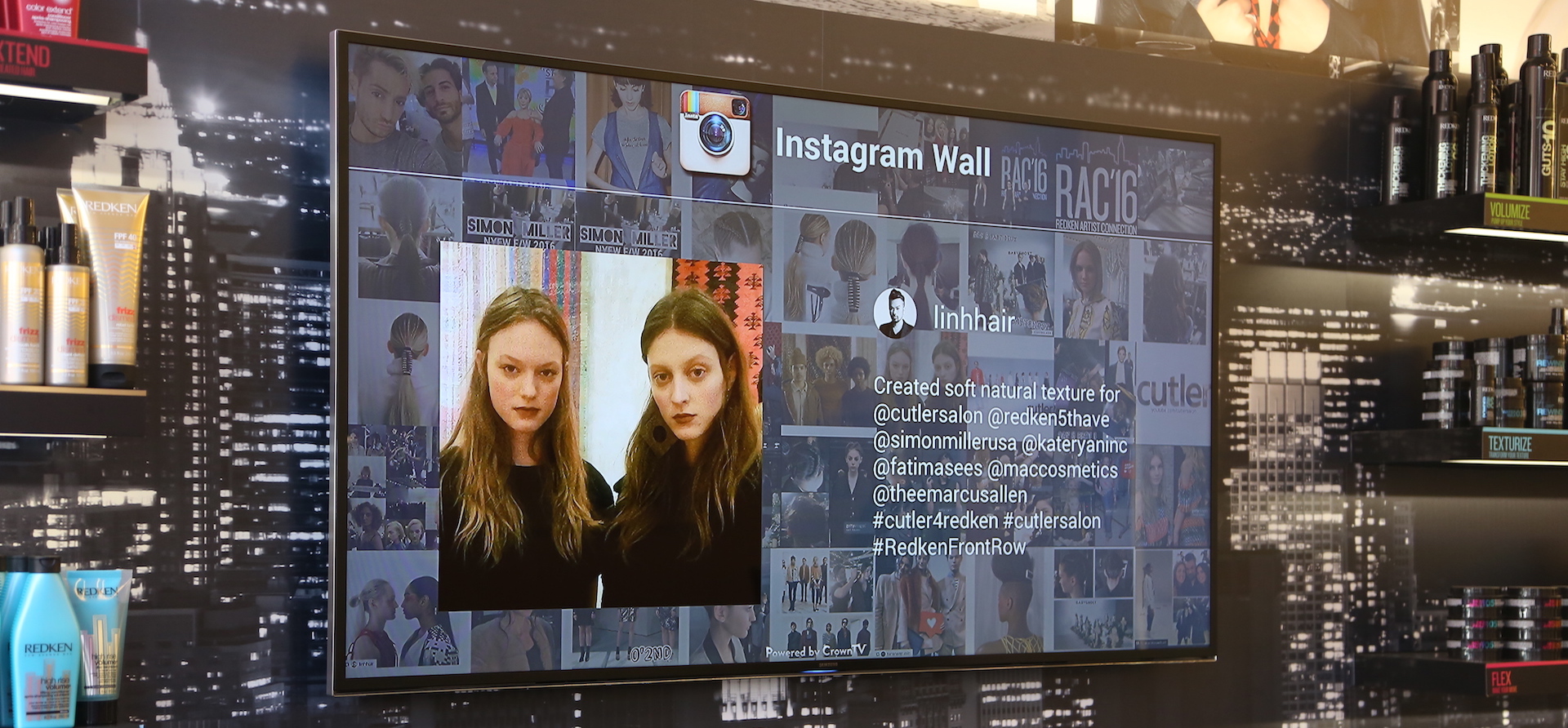 instagram digital signage, instagram wall, hashtag wall