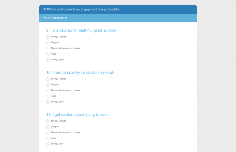 employee survey example, internal survey example