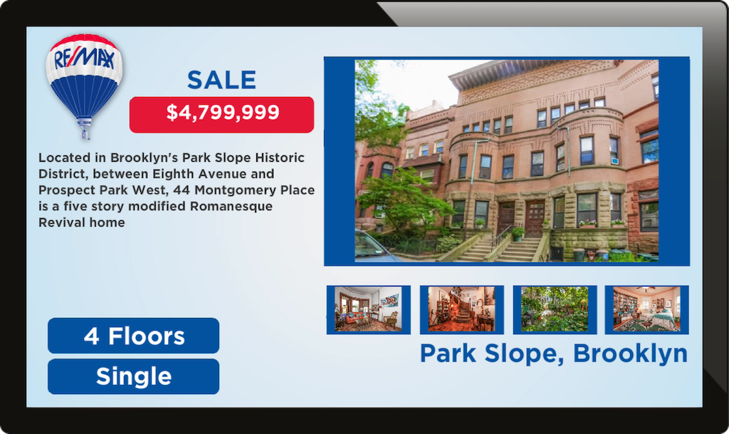 real estate digital signage