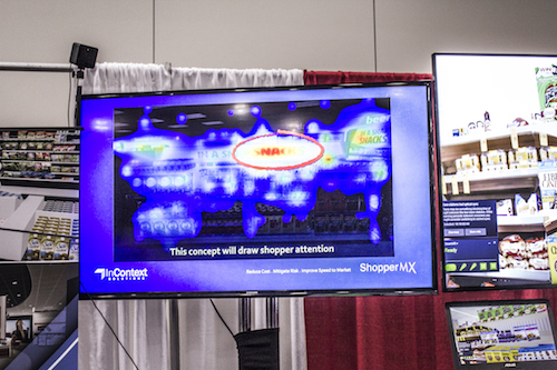 A heat map telling retailers if their store concepts will draw shopper attention