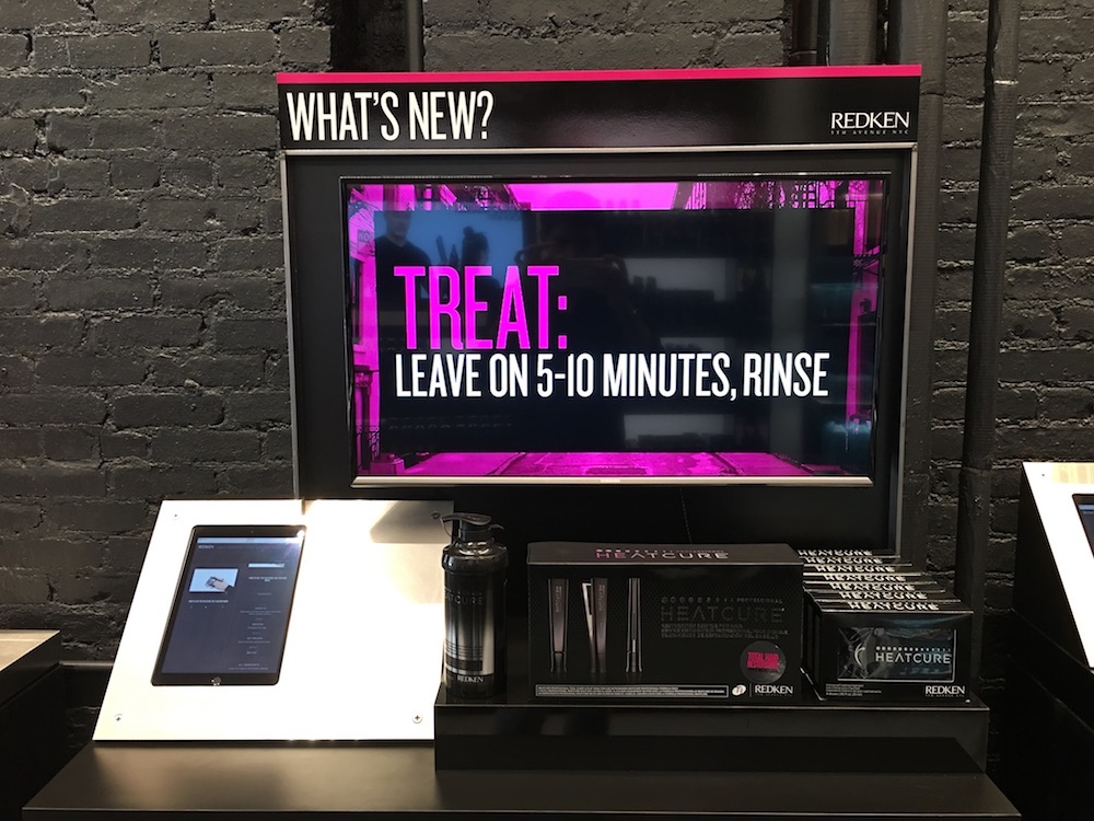 redken fifth avenue, retail digital signage