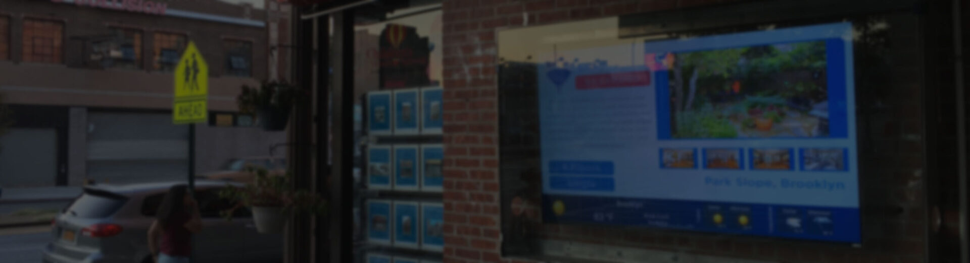 retail window digital signage