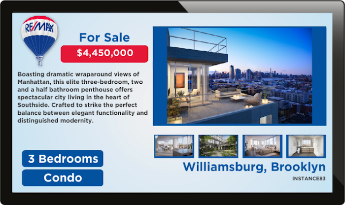 real estate digital signage