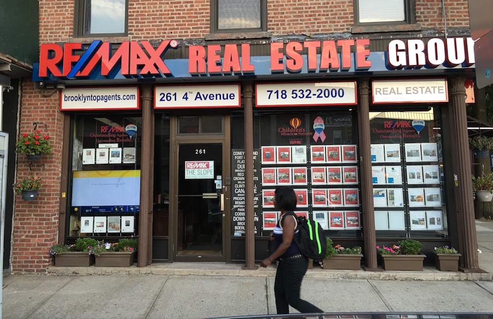 real estate window displays