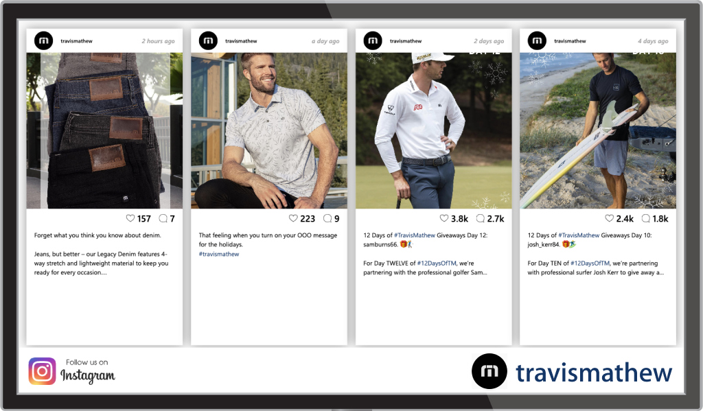 travis-mathew-instagram-digital-signage