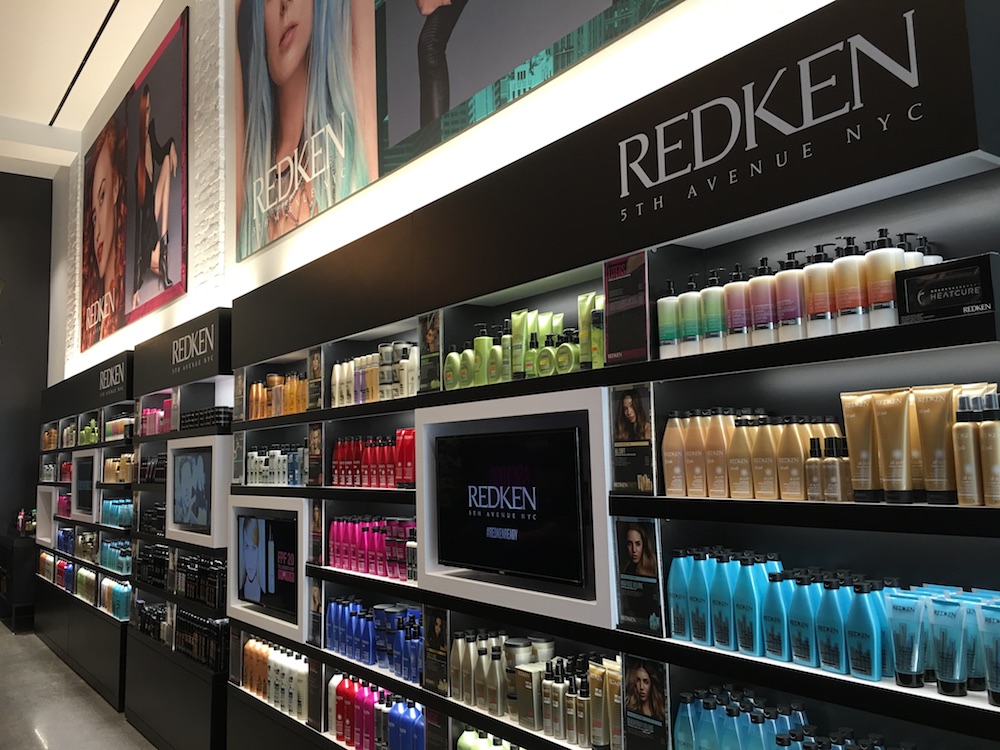 redken fifth avenue, retail digital signage