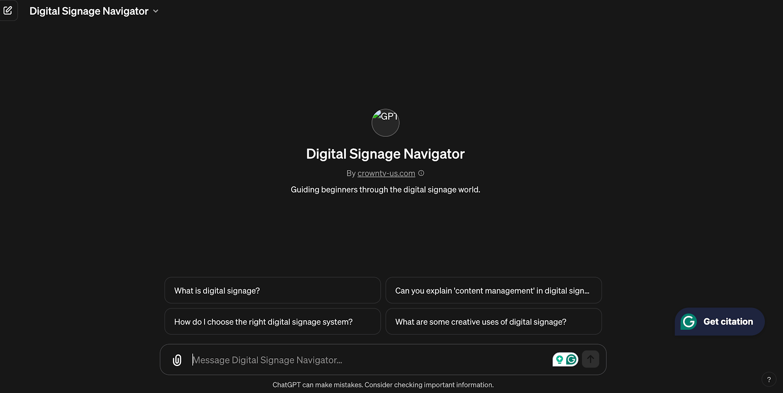 Digital Signge Navigator