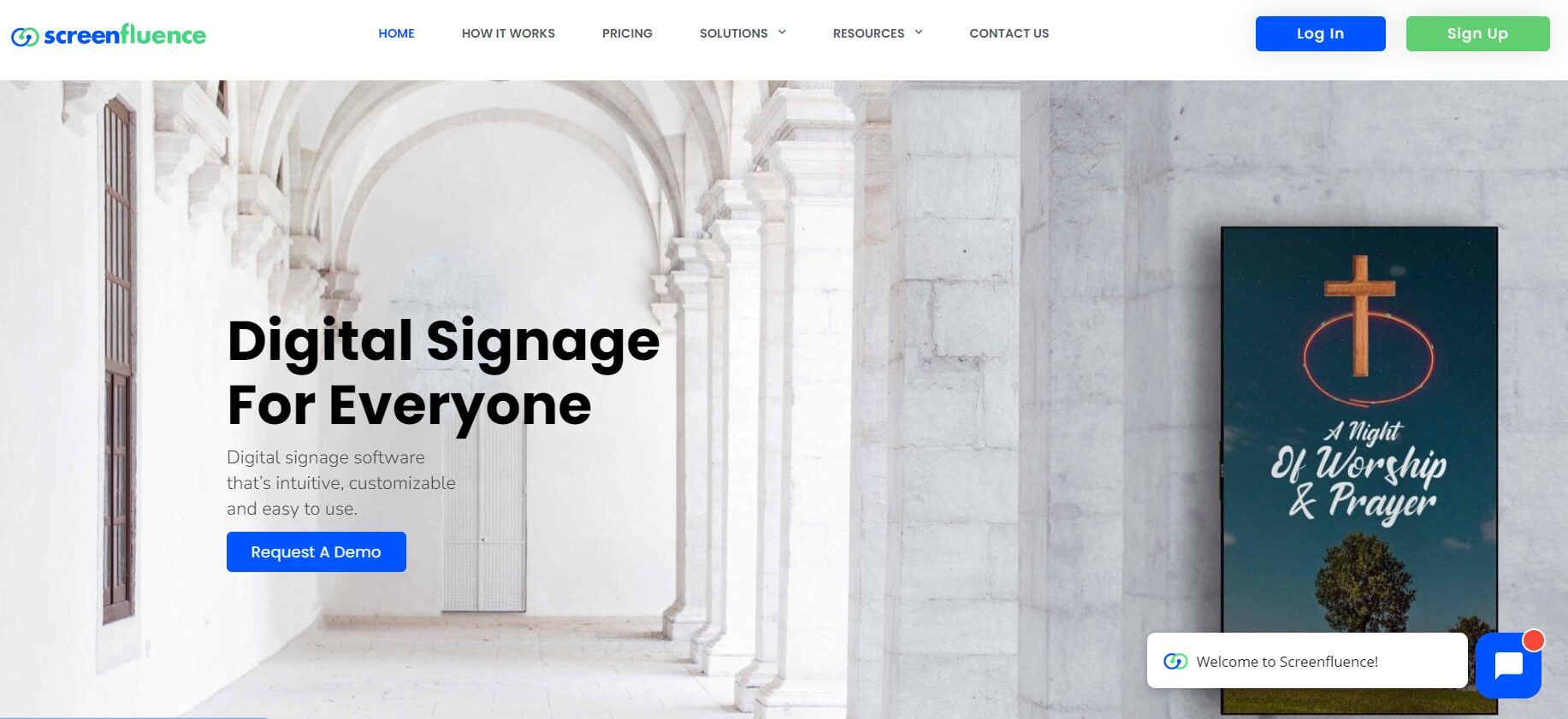 Screenfluence homepage