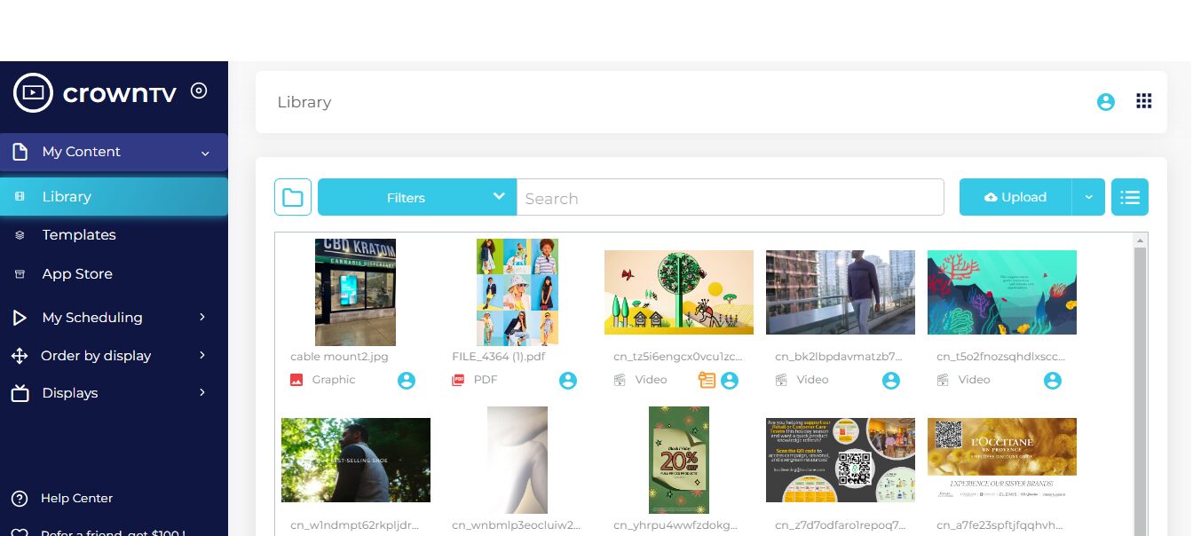 CrownTV Library and Templates
