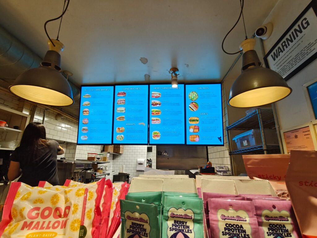 digital menu boards for restaurants