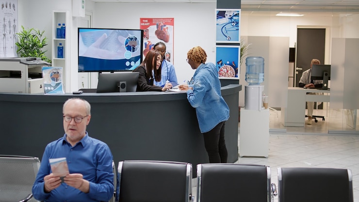 dynamic displays 0/1–2 complex hospital layouts 0/1–2 digital signage serves