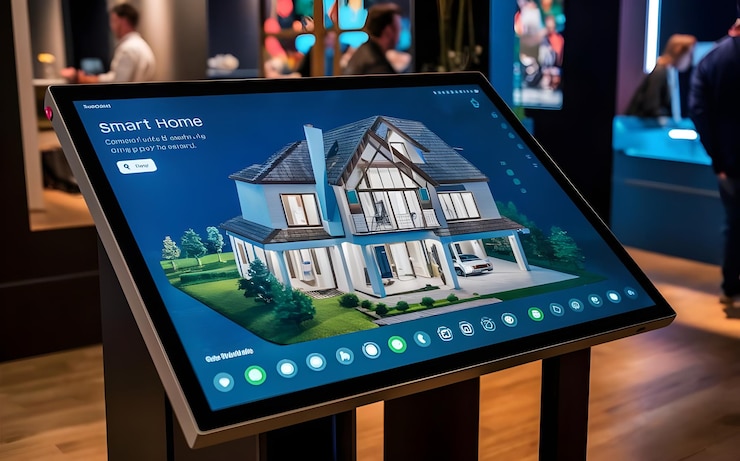 Interactive 3D Model of Smart Home on Touchscreen Display