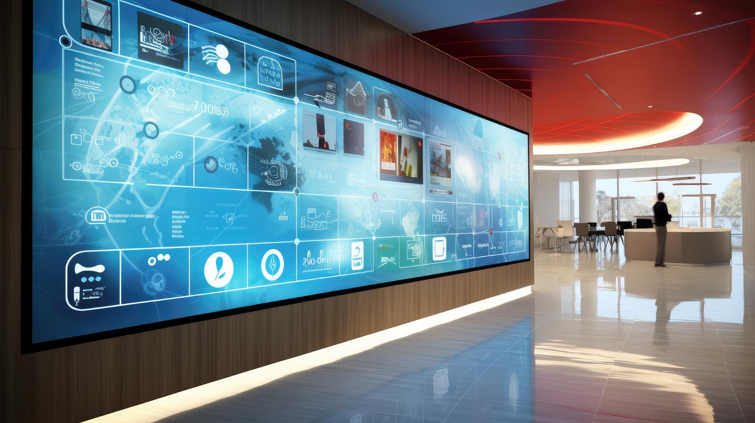 signage displays, display content, smart tvs work, screen burn, bright lights, 