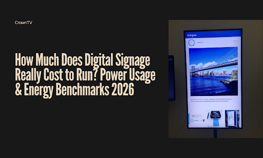 Digital Signage Power Costs 2026: Real Usage & Energy Benchmarks