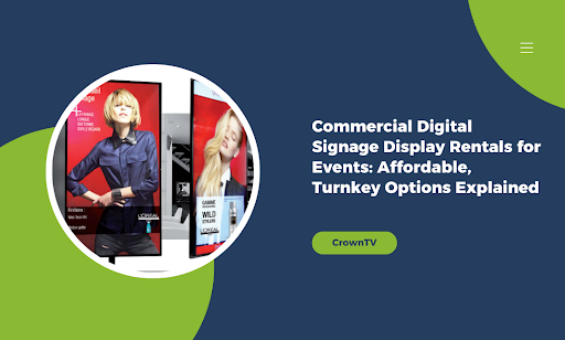 Commercial Digital Signage Display Rentals for Events