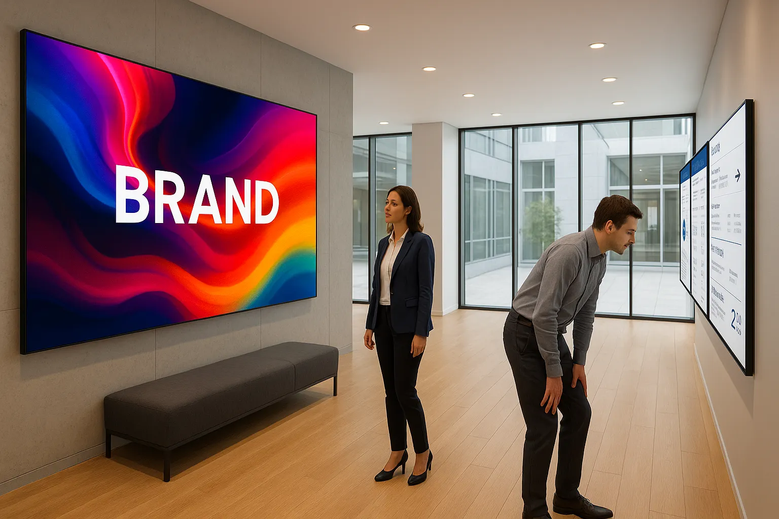 corporate office digital signage